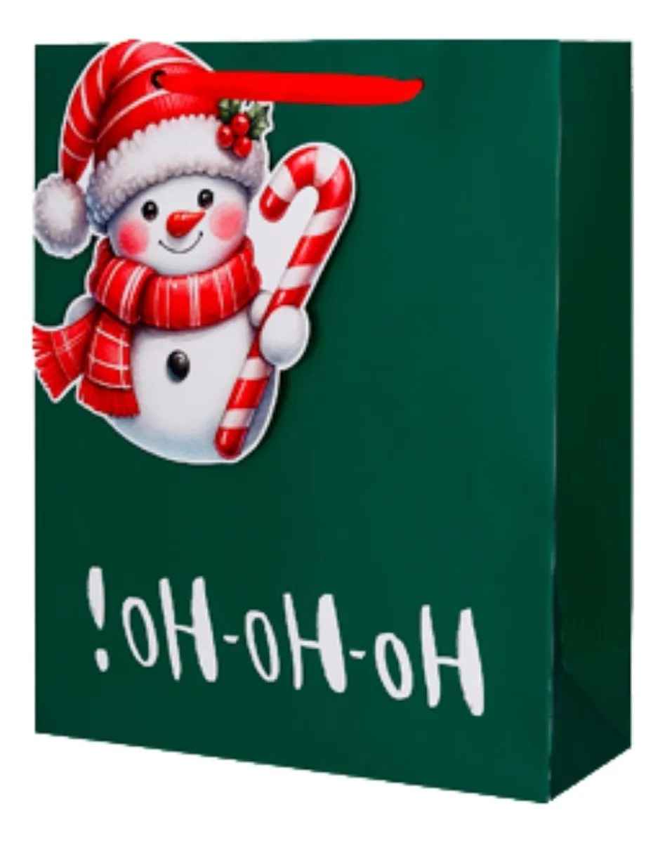 SACOLA NATAL 42X30X12 CM C/TAG